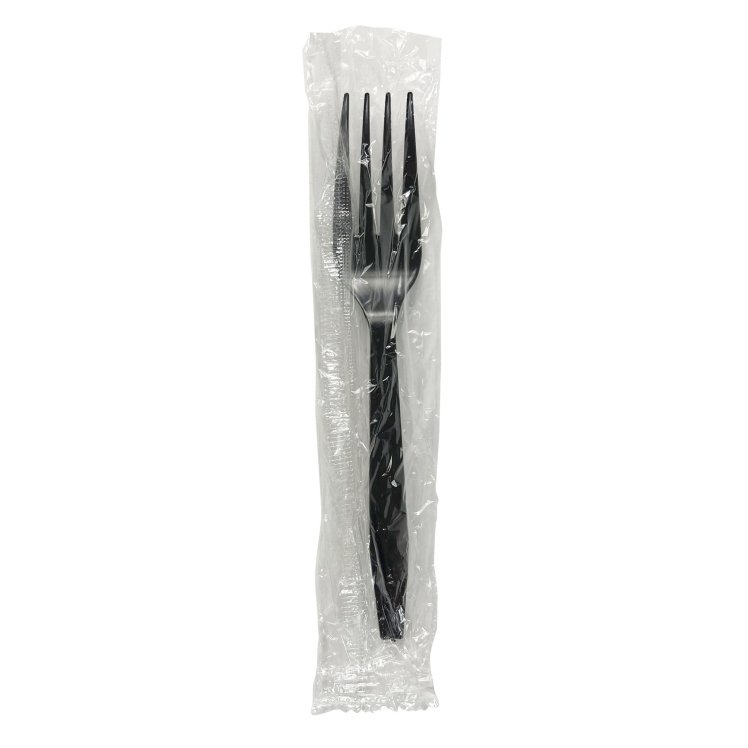 MONOGRAM BLACK WRAPPED PLASTIC MEDIUM WEIGHT FORK