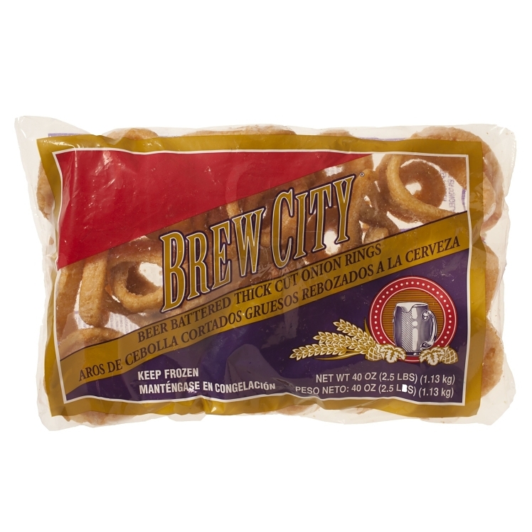 BREW CITY BEER-BATTERED THICK CUT ONION RINGS