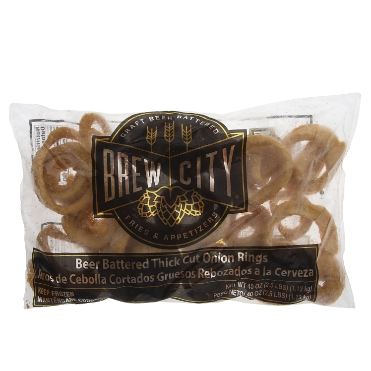 BREW CITY BEER-BATTERED THICK CUT ONION RINGS