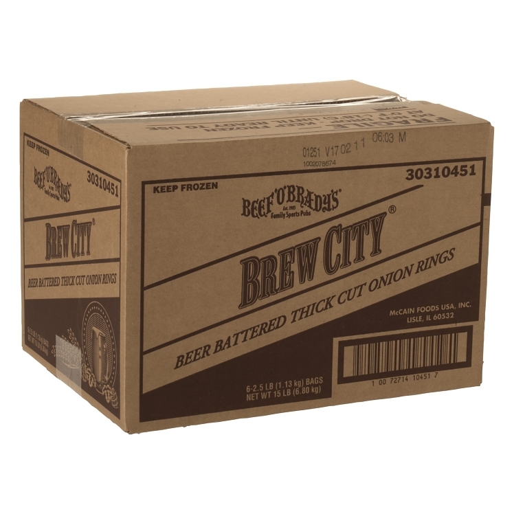 BREW CITY BEER-BATTERED THICK CUT ONION RINGS
