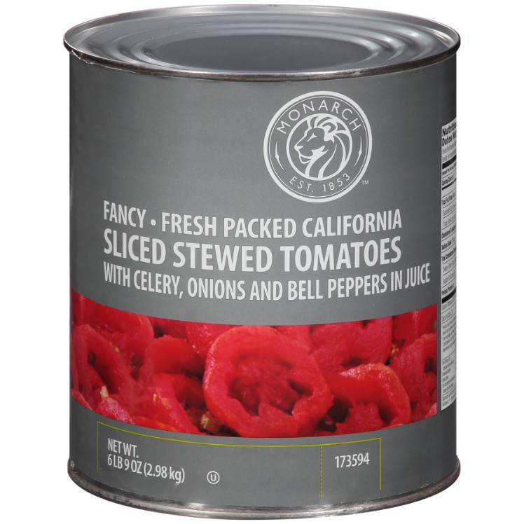 MONARCH SLICED STEWED TOMATOES