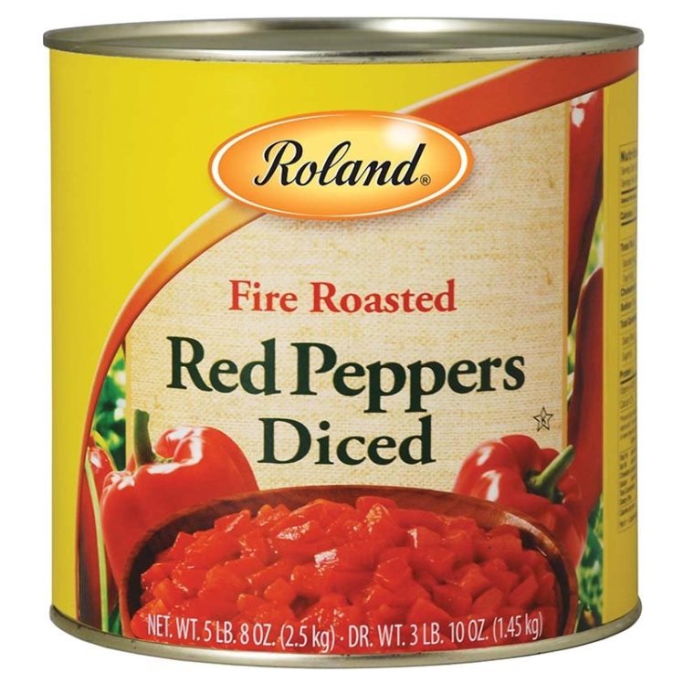 ROLAND PEPPER DICED FIRE ROASTED IN WATER