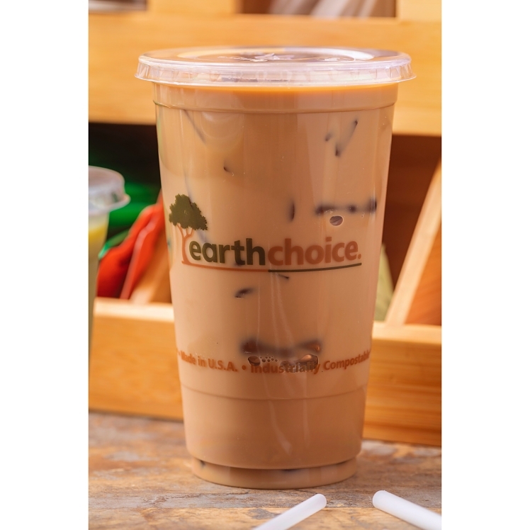 EARTHCHOICE CUP CLEAR COMPOSTABLE PRINT 20 OZ