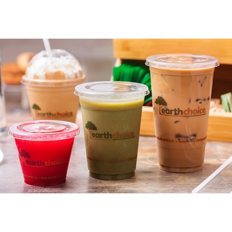 EARTHCHOICE CUP CLEAR COMPOSTABLE PRINT 20 OZ