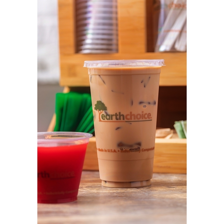 EARTHCHOICE CUP CLEAR COMPOSTABLE PRINT 20 OZ