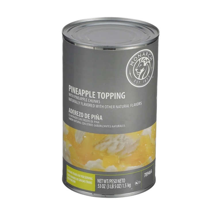 Monarch Trans Fat Free Crushed Pineapple