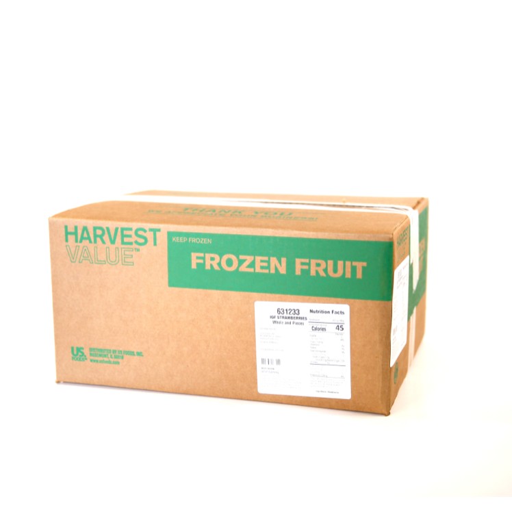 HARVEST VALUE WHOLE & PIECES IQF STRAWBERRY FROZEN