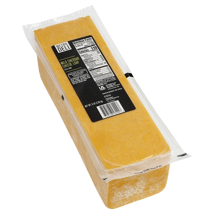 METRO DELI MILD CHEDDAR CHEESE LOAF