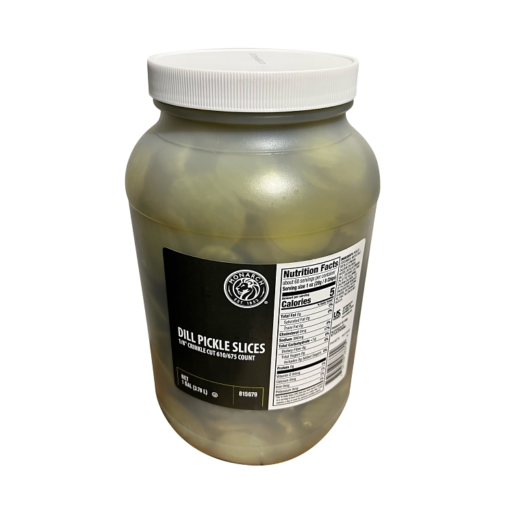 MONARCH CRINKLE CUT DILL PICKLE CHIPS 1/8 INCH