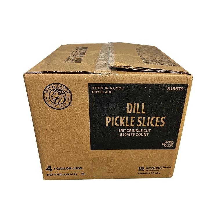 MONARCH CRINKLE CUT DILL PICKLE CHIPS 1/8 INCH