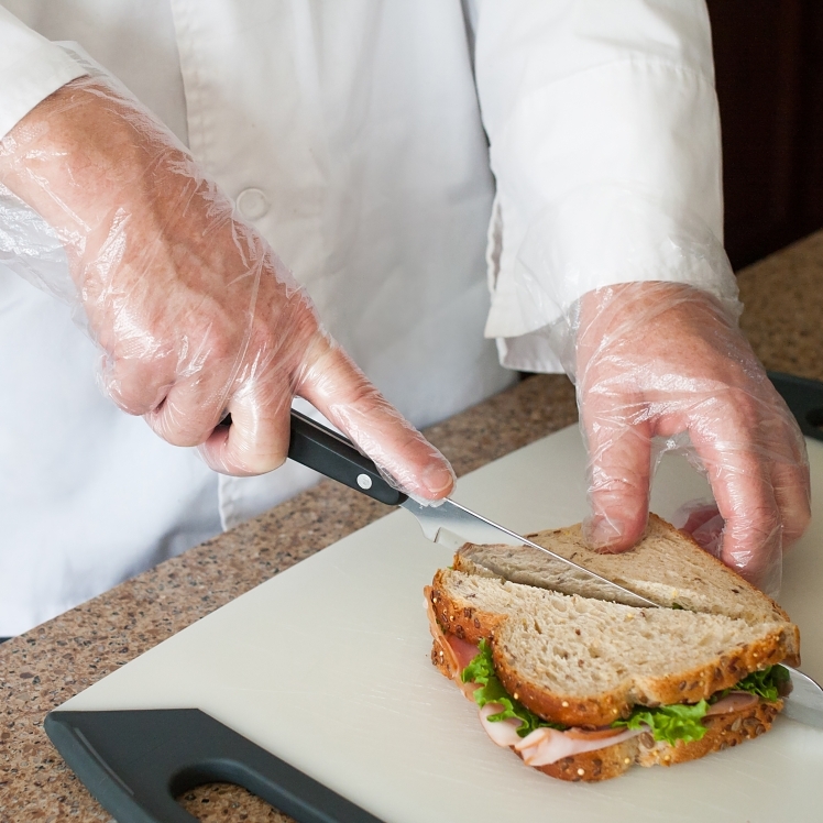 MONOGRAM BLOWN POLY GLOVES SMALL