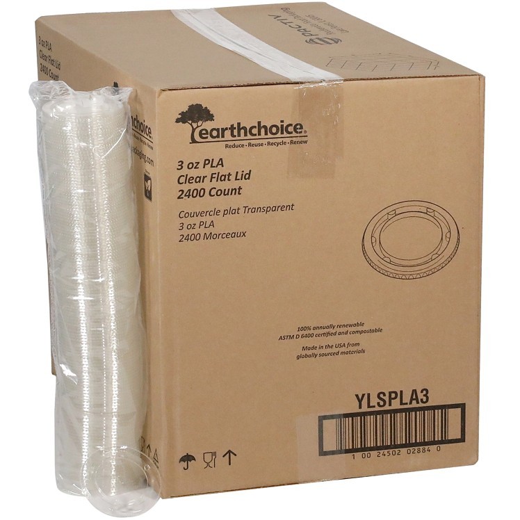 PACTIV EARTHCHOICE PORTION CUP LID FOR 3-4 OZ PLA