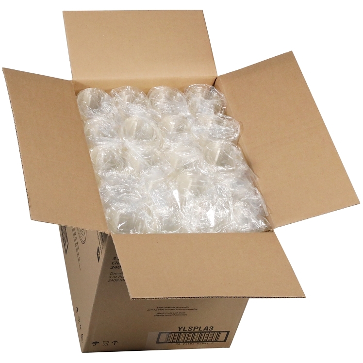 PACTIV EARTHCHOICE PORTION CUP LID FOR 3-4 OZ PLA