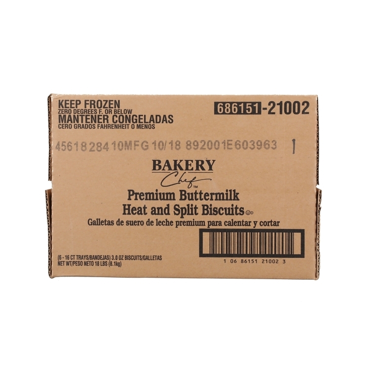 BAKERY CHEF BUTTERMILK BISCUITS EASY SPLIT 3.5 INCH
