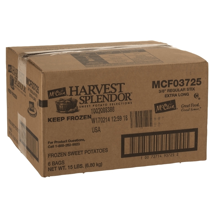MCCAIN HARVEST SPLENDOR SWEET POTATO FRIES 3/8 INCH