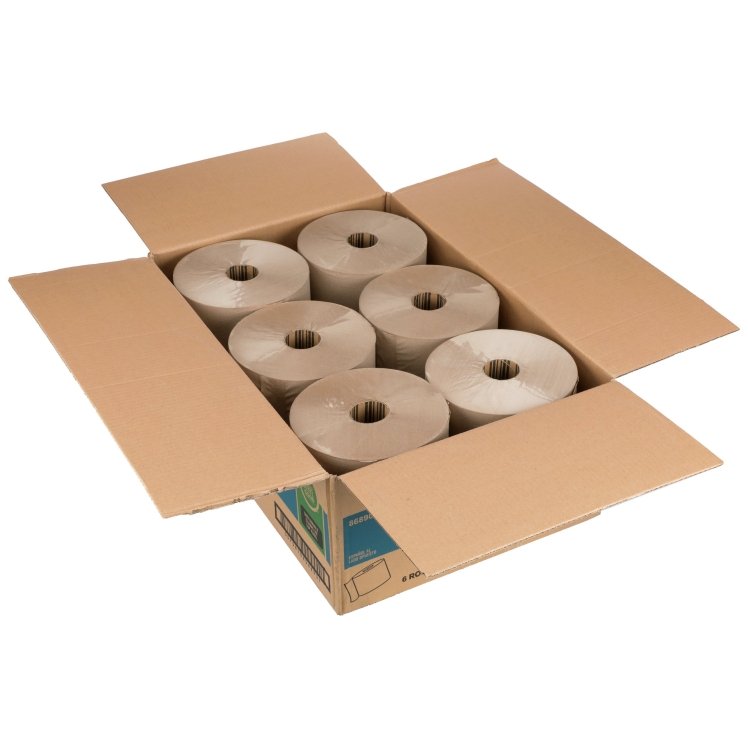 MONOGRAM 7.87 X 800' 1 PLY BROWN PAPER TOWEL ROLL