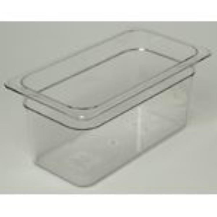 CAMBRO CLEAR THIRD SIZE 6 INCH DEEP FOOD PAN