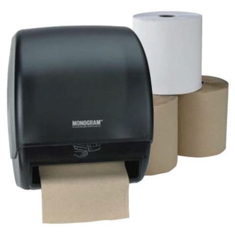 MONOGRAM DISPENSER TOWEL PLASTIC TOUCHLESS AUTOMATIC