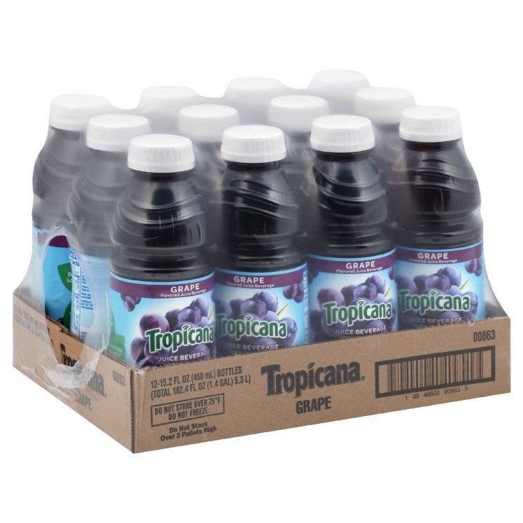 TROPICANA JUICE GRAPE DRINK SHELF STABLE