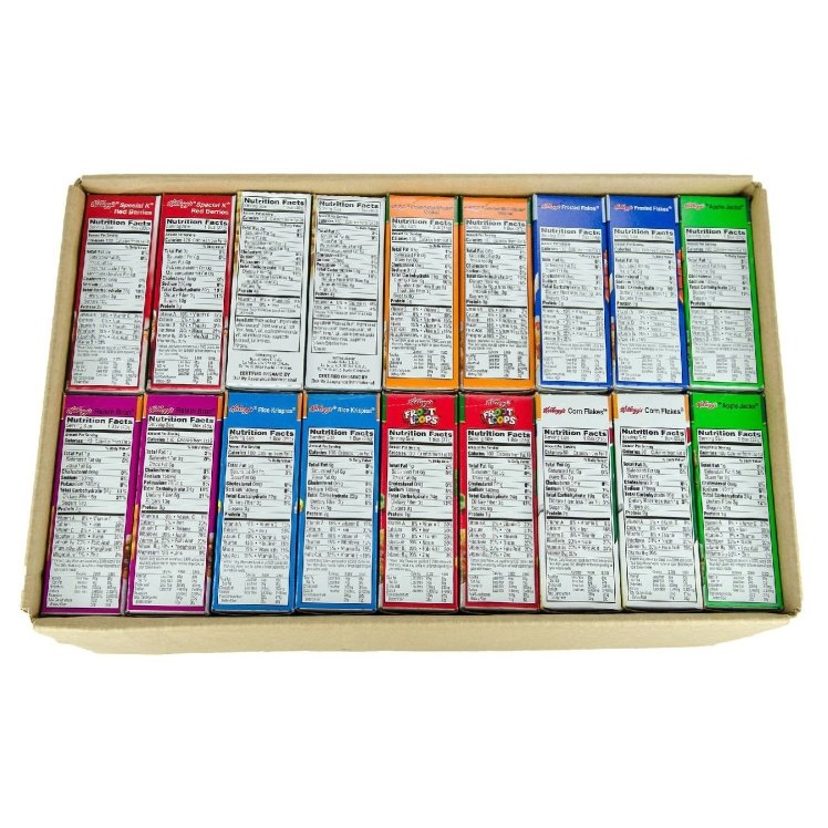 CEREAL, ASST SS BOX SHLF STABL