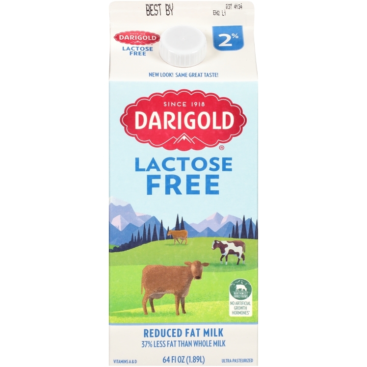 DARIGOLD LACTOSE FREE MILK 2% REDUCED FAT