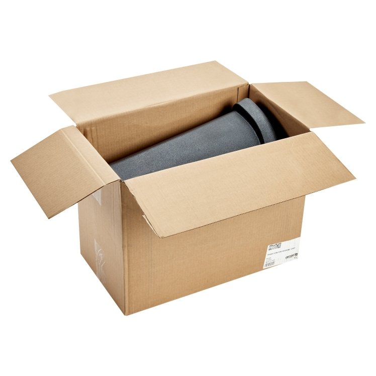CARLISLE FOODSERVICE PRODUCTS BIN, REFUSE 7 GALLON PLASTIC BLACK FOR BUS