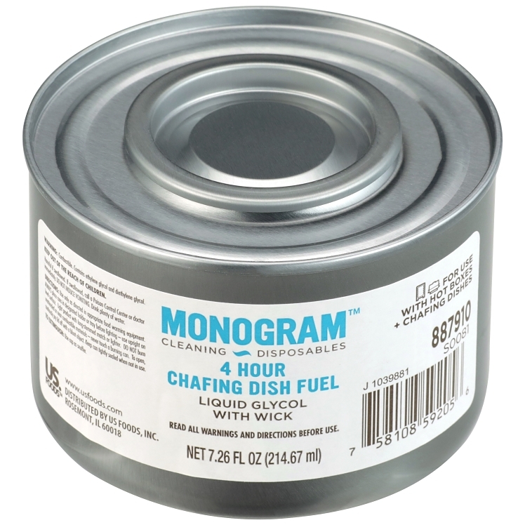 MONOGRAM FUEL CHAFING CAN 4 HOUR WICK WITH