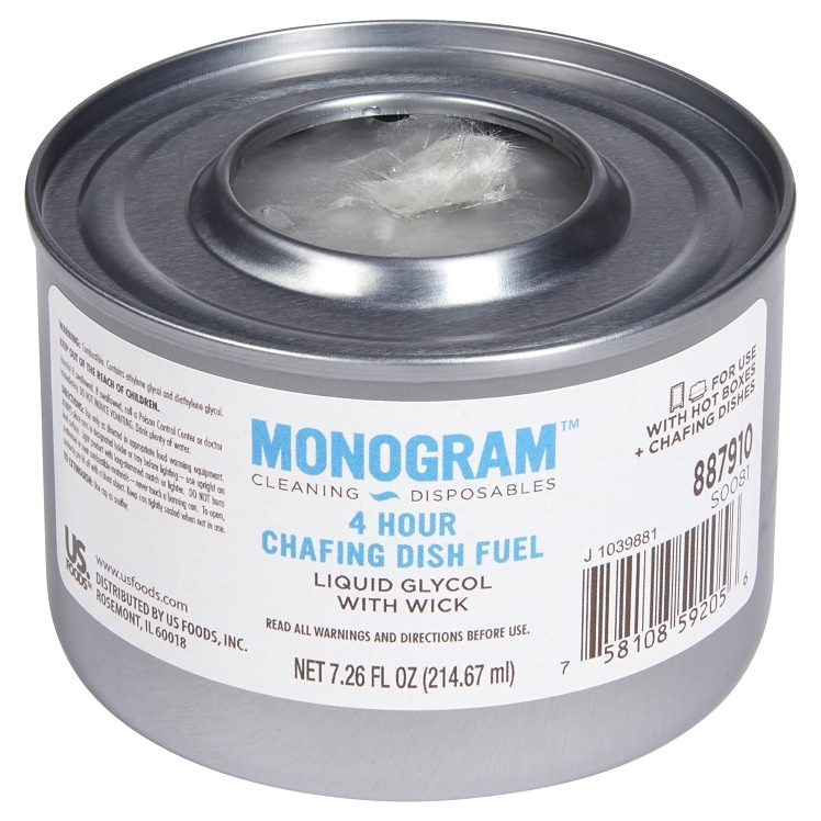 MONOGRAM FUEL CHAFING CAN 4 HOUR WICK WITH