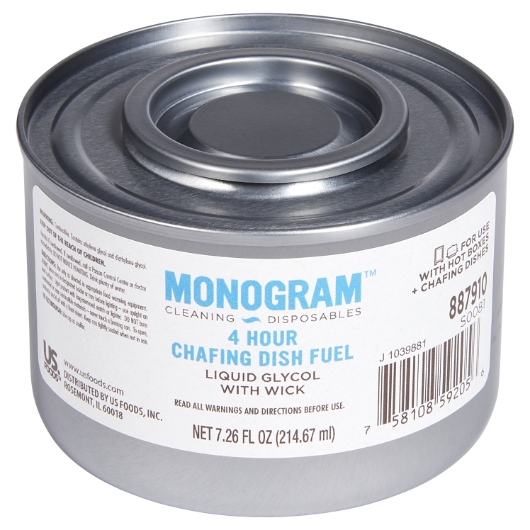 MONOGRAM FUEL CHAFING CAN 4 HOUR WICK WITH