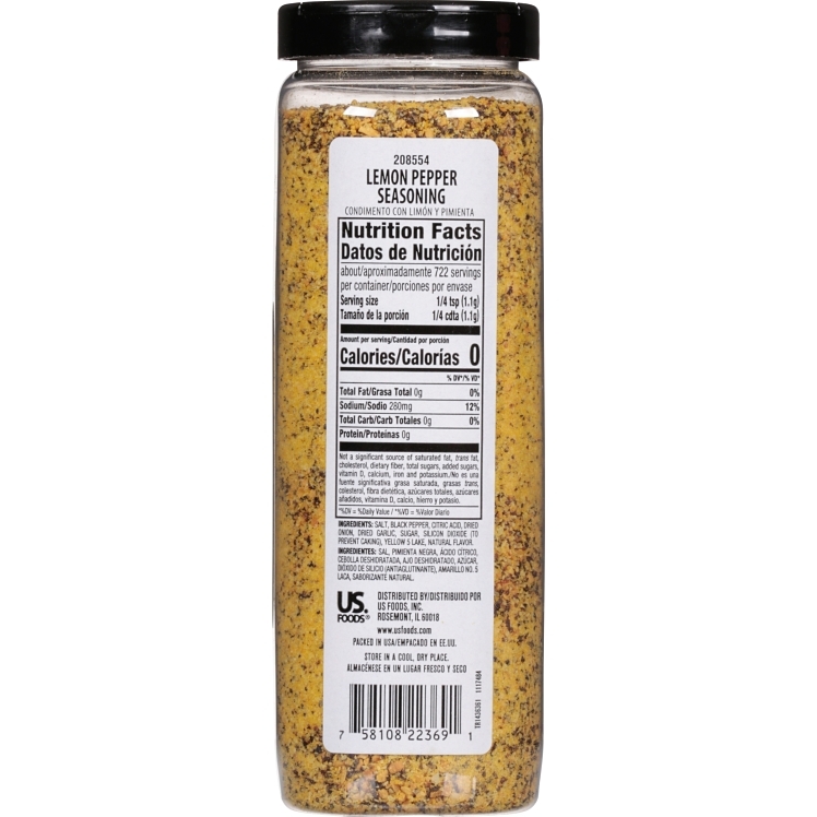 MONARCH PLASTIC SHAKER LEMON PEPPER SEASONING