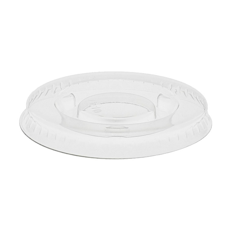 MONOGRAM CLEAR PLASTIC FLAT LID FOR 1 OZ PORTION CUP