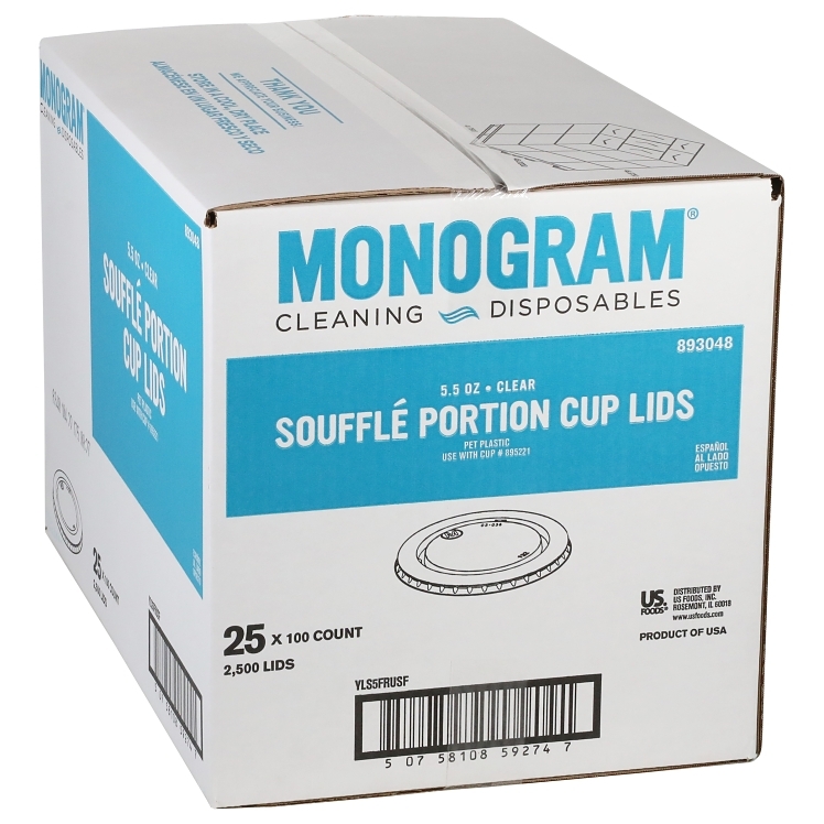 MONOGRAM 5.5 OZ CLEAR PORTION CUP LIDS