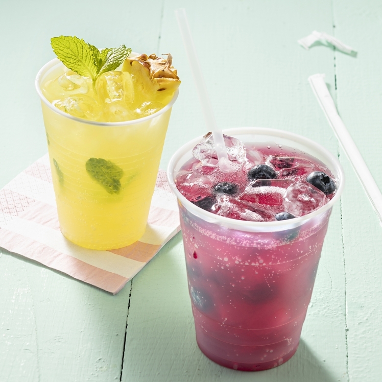 MONOGRAM 12 OUNCE TRANSLUCENT PLASTIC COLD CUPS