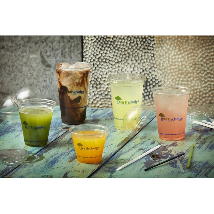 MONOGRAM CLEAR FLAT STRAW LID FOR 12-14 OUNCE CUPS