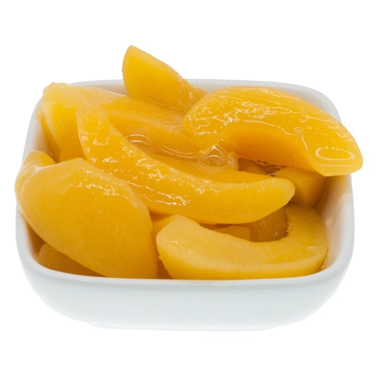 PACKER PEACH, SLICED IN LIGHT SYRUP CANNED