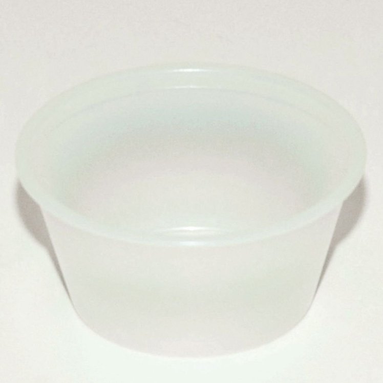 MONOGRAM TRANSLUCENT PLASTIC SOUFFLE 1 OZ CUP