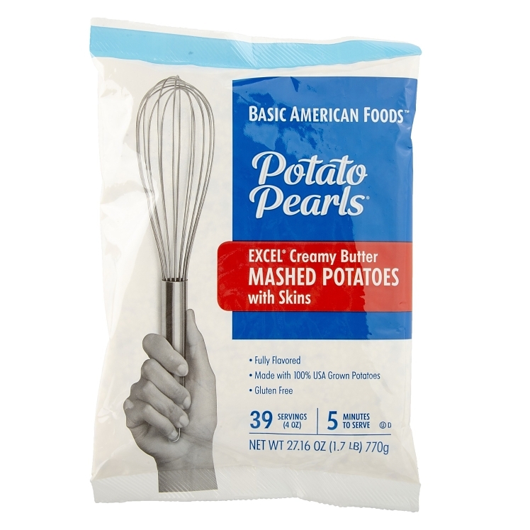BASIC AMERICAN FOODS MASHED BUTTERED PEARL DEHYDRATED POTATO