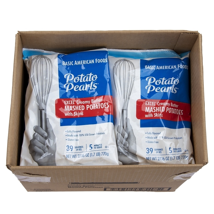 BASIC AMERICAN FOODS MASHED BUTTERED PEARL DEHYDRATED POTATO