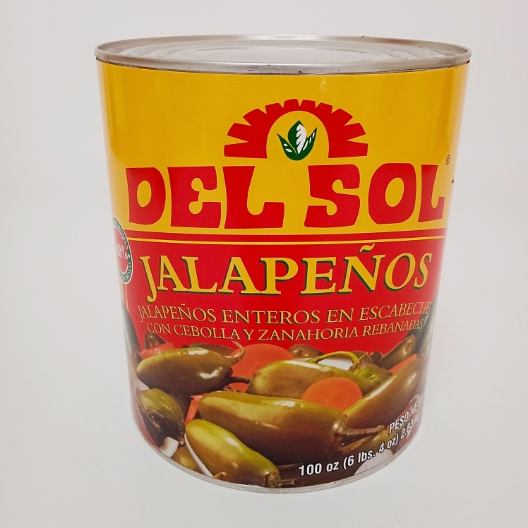 DEL SOL PEPPER, JALAPENO WHOLE CAN SHELF STABLE