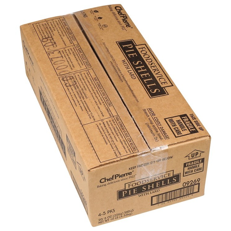 CHEF PIERRE RAW FROZEN DEEP PIE SHELL 9 INCHES