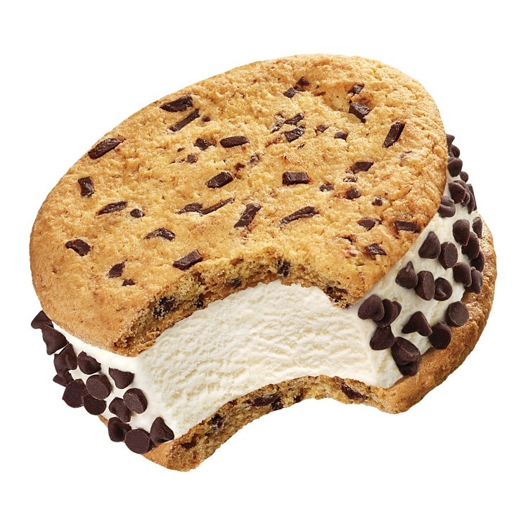 BLUE BUNNY VANILLA CHIPS ICE CREAM SANDWICH