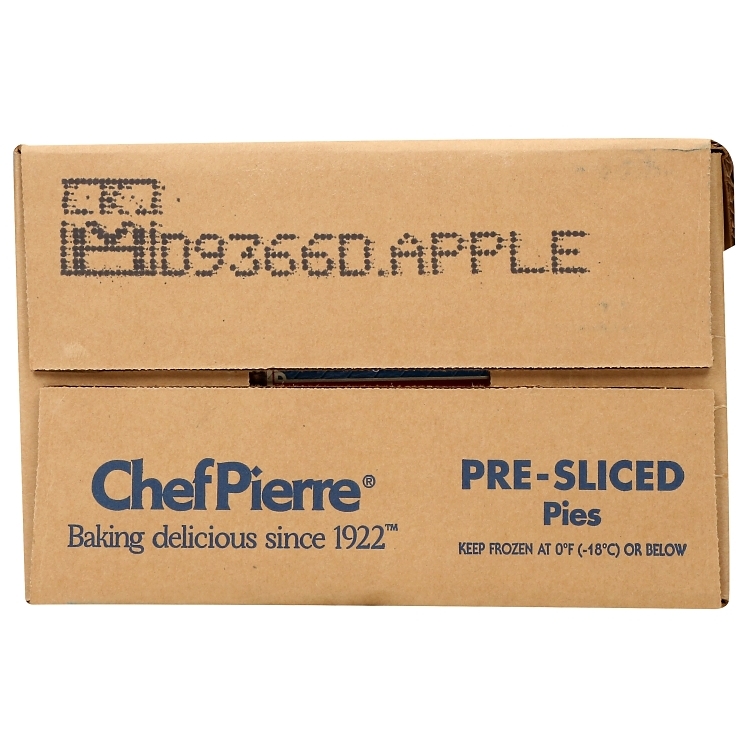 CHEF PIERRE APPLE PIE DUTCH 10 INCH 8 SLICES  PREBAKED FROZEN