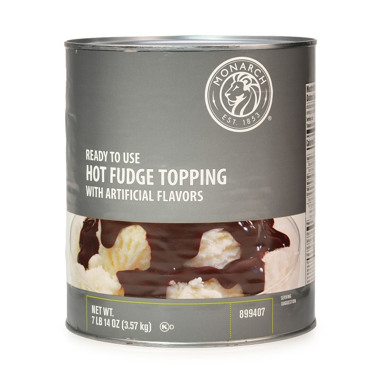 MONARCH HOT FUDGE LIQUID TOPPING