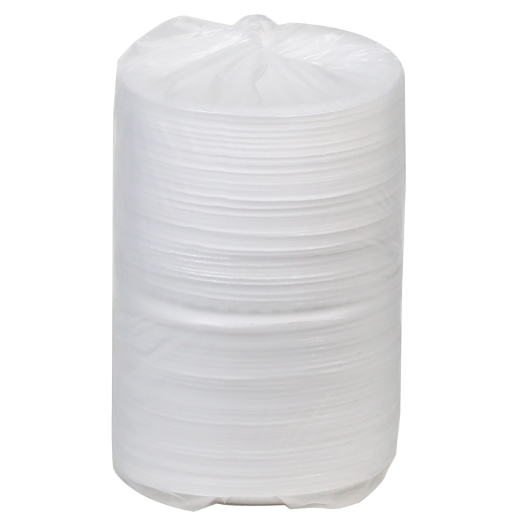 MONOGRAM PLATE FOAM 6 INCHES X 1 COMPARTMENT WHITE