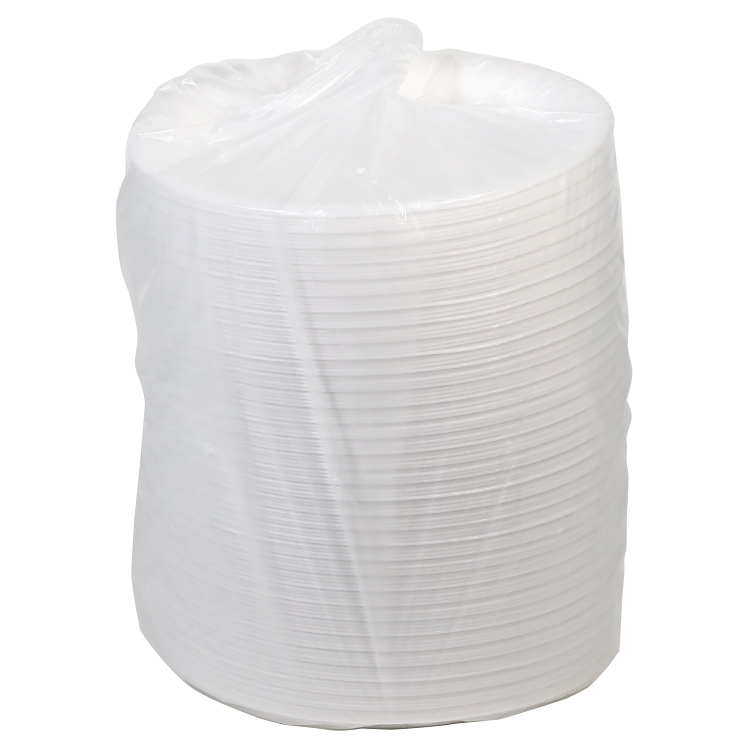 MONOGRAM 10.25 INCH LAMINATED WHITE FOAM PLATE