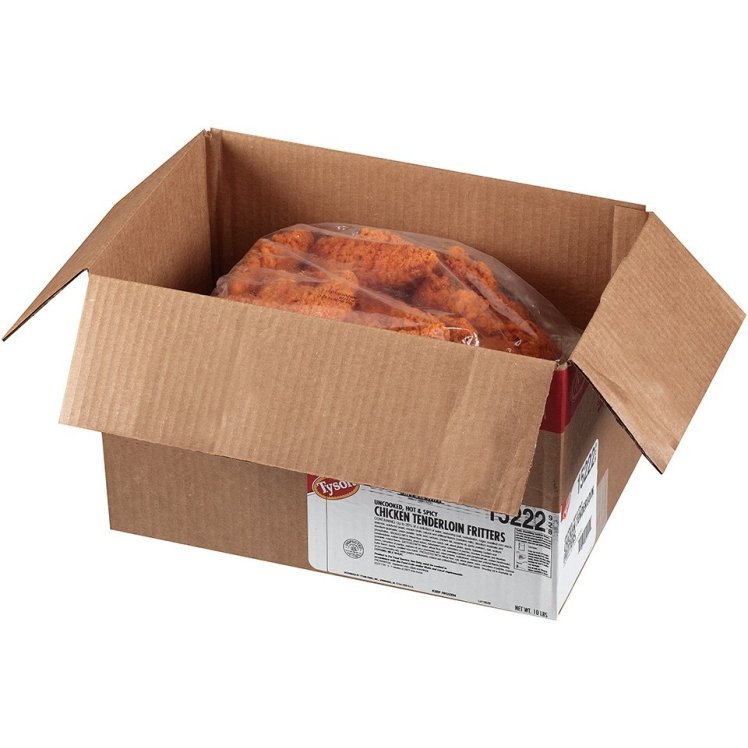 TYSON HOT & SPICY UNCOOKED CHICKEN TENDER FRITTER
