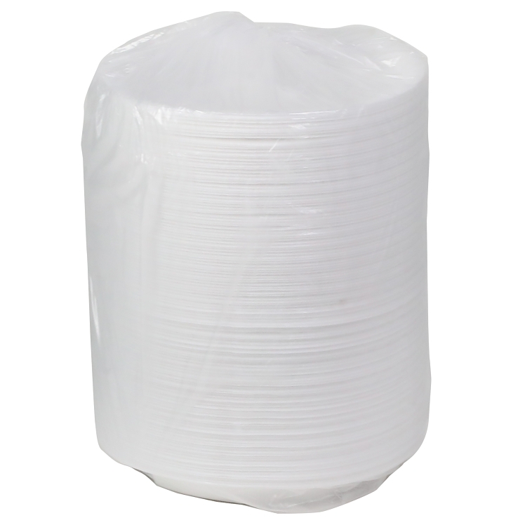 MONOGRAM 3 COMPARTMENT WHITE FOAM PLATES 10.15 IN