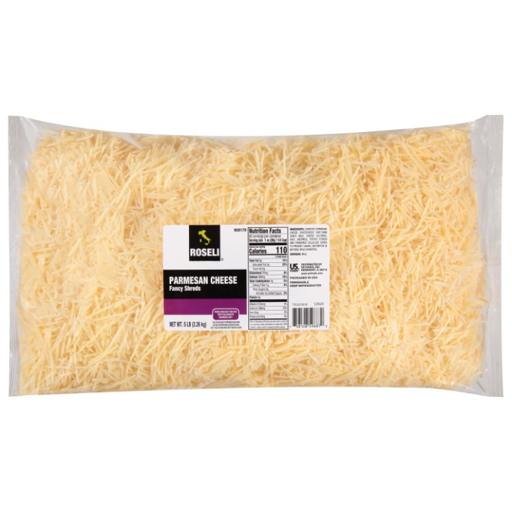 ROSELI SHREDDED PARMESAN CHEESE BAG