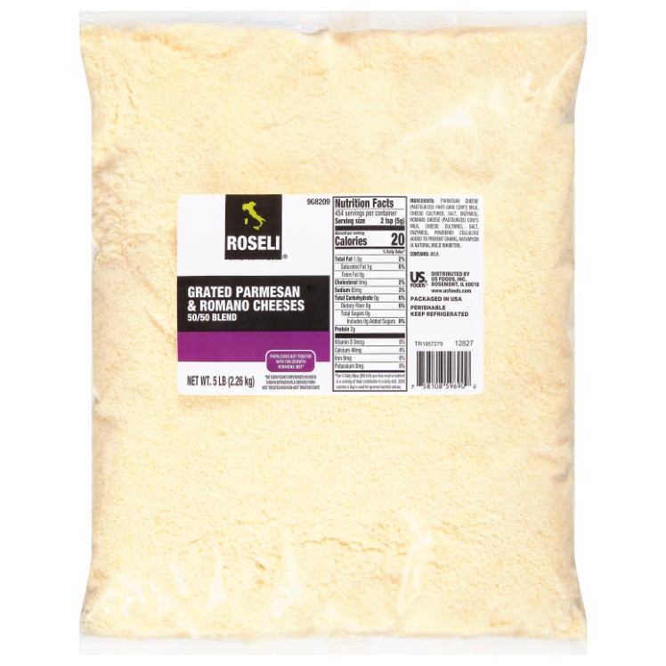 ROSELI GRATED PARMESAN CHEESE ROMANO BLEND