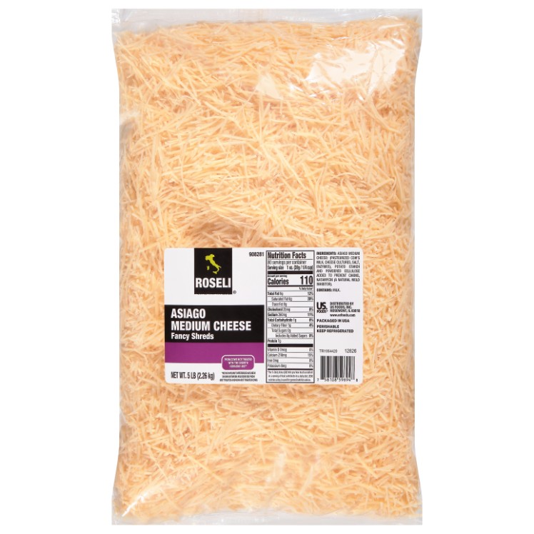 ROSELI AGED ASIAGO CHEESE SHREDDED